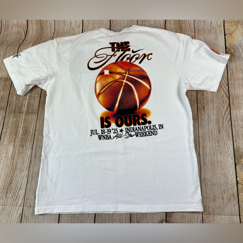Nike WNBA All Star The Floor Is Ours White T Shirt Size Medium 2025